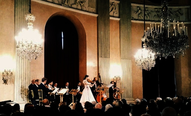 classical concert of the Vienna Residence Orchestra at the Knight of the Rose hall of the Palais Auersperg