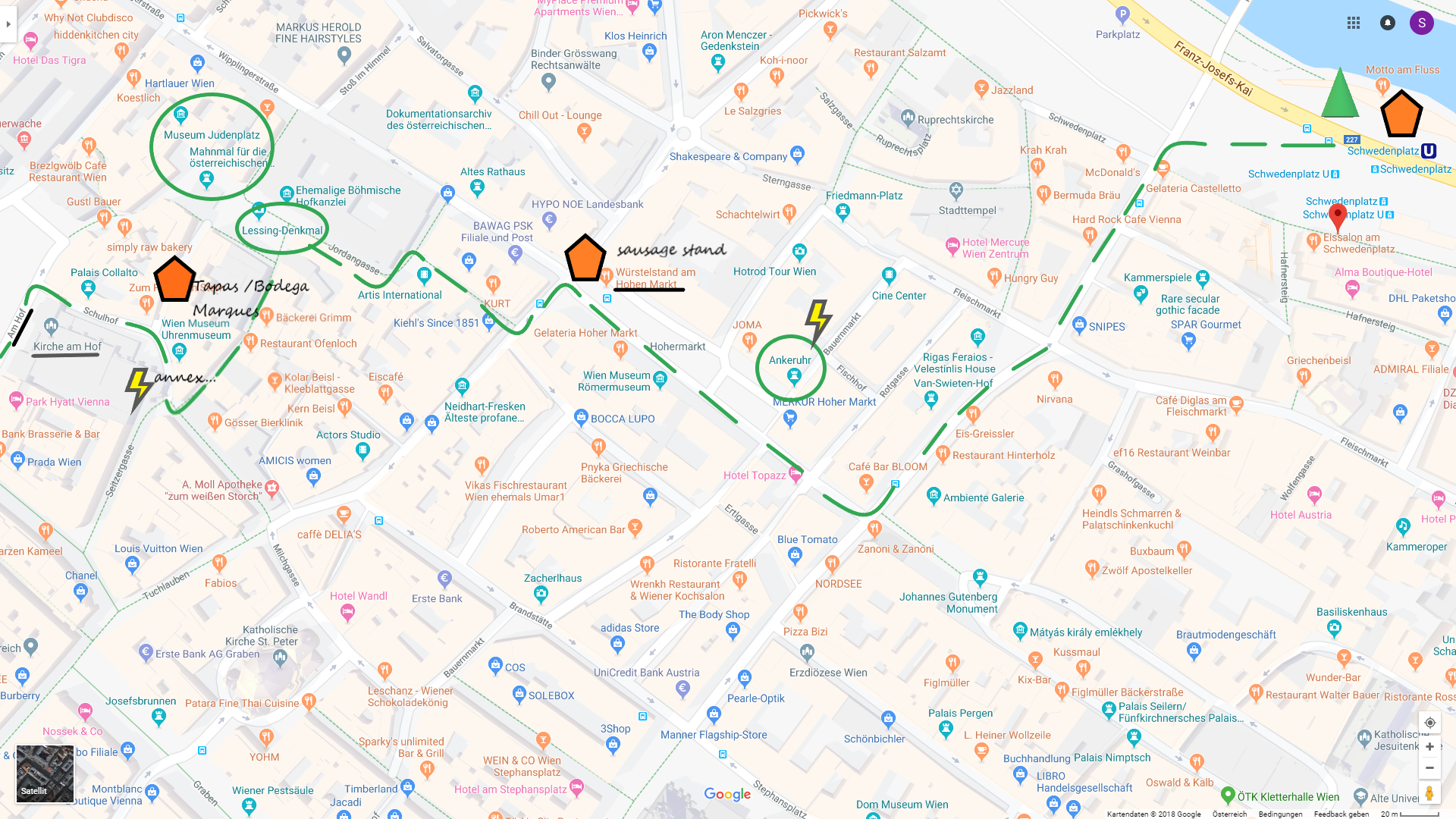 tour through Vienna - map part1