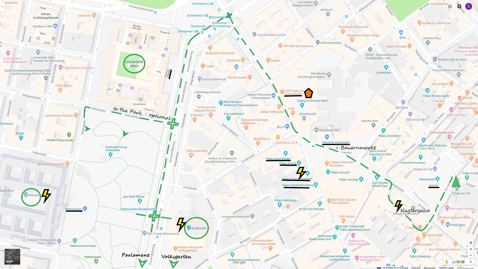 tour through Vienna - map part2