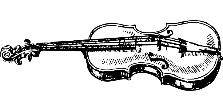 Zeichnung von Geige