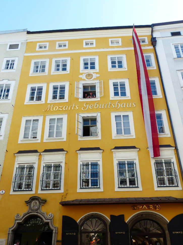 Das Geburtshaus von Mozart in Salzburg
