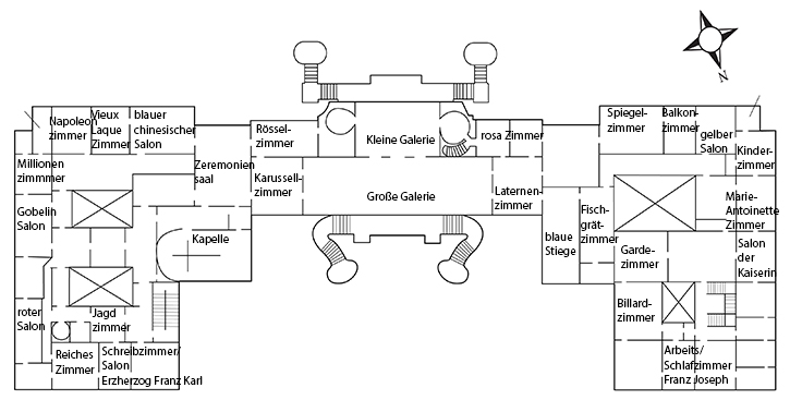 Schoenbrunn Zimmerplan