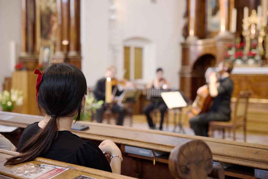 Ein blick über das Orchester