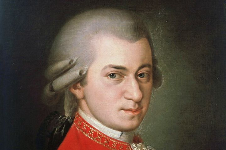 Mozart als Erwachsener, Barbara Krafft, Public domain, via Wikimedia Commons